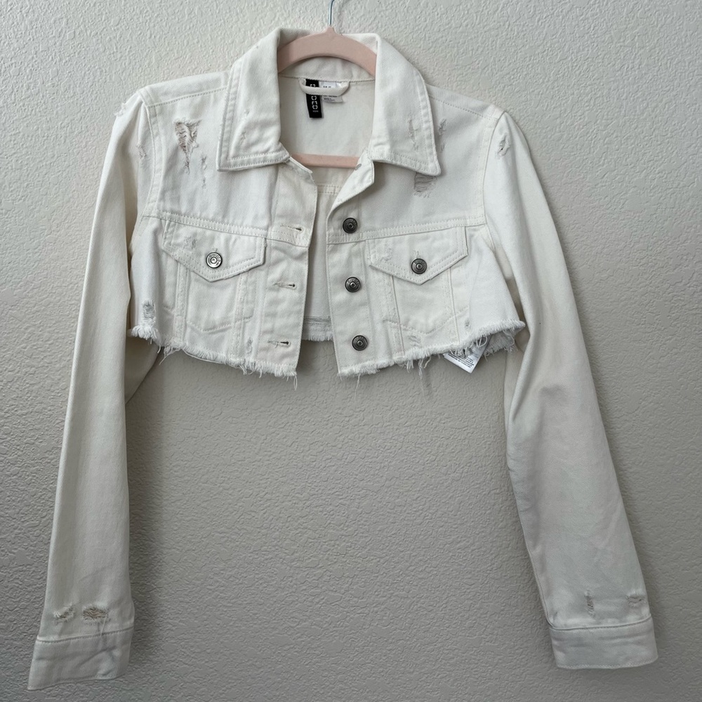 H&M jean jacket size XS